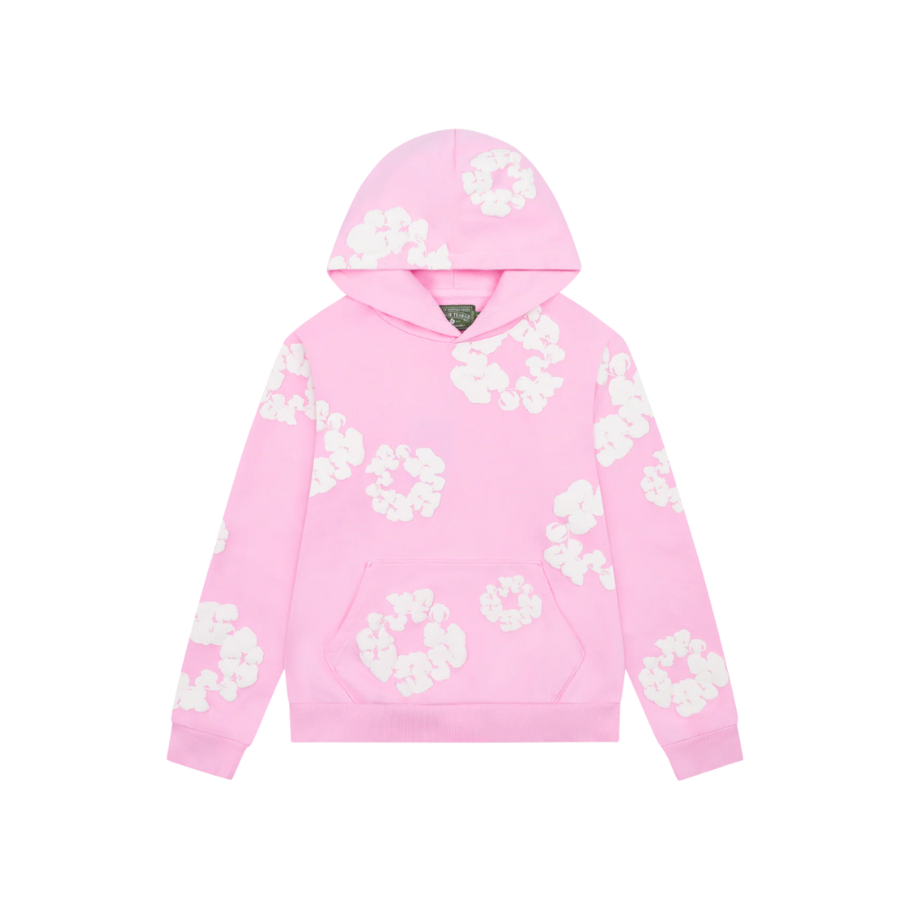 Denim Tears Cotton Wreath Powder Pink Hoodie